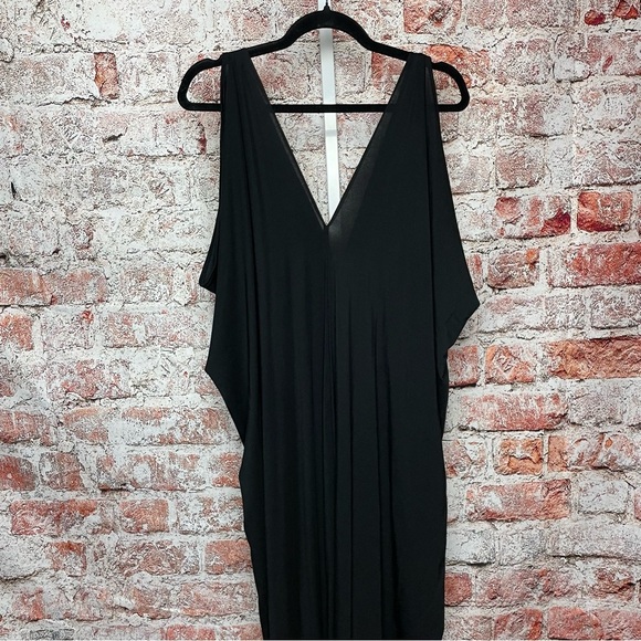 Marimu Calma Kaftan Dress Black Medium - Picture 5 of 9